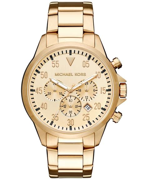 Michael Kors Men's Chronograph Gage Stainless Steel Bracelet 